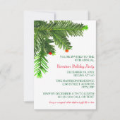 Pine Tree Branch - 3x5 kerstfeestelijke uitnodigin Kaart (Voorkant)