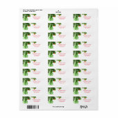Pine Tree Branch - Retouradreslabel Etiket (Full Sheet)