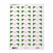 Pine Tree Branch - Return Address Label (Full Sheet)