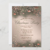 Pine Tree Branches, Balls, kerstfeest Kaart (Voorkant)