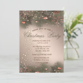 Pine Tree Branches, Balls, kerstfeest Kaart (Staand voorkant)