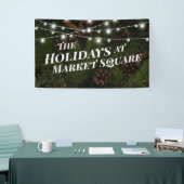 Pine Tree Branches Holiday Photo Banner (Beurs)