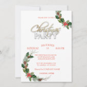 Pine Tree Branches met kerstfeest Kaart (Voorkant)