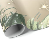 Pine Tree Branches Pine cones kerst Cadeaupapier (Rol Hoek)