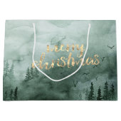 Pine Tree Branches, sneeuw Groot Cadeauzakje (Voorkant)