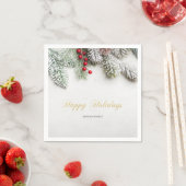 Pine Tree Branches Sneeuwkerst Servet (Insitu)