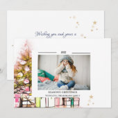 Pine Tree-Cadeaus Foto SEIZOENMONTAGES (Voorkant / Achterkant)