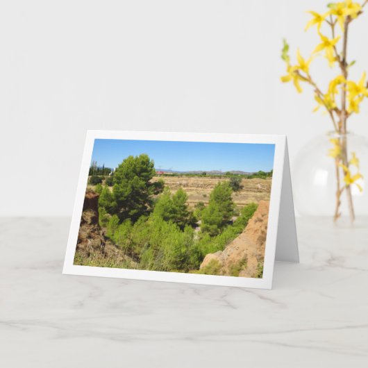 Pine tree canyon landschap kaart (Gele Bloem)