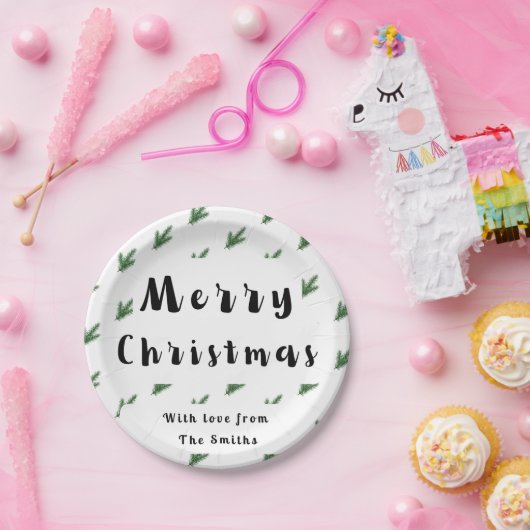 Pine Tree Christmas thema papier bord (Feest)