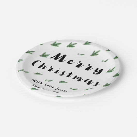 Pine Tree Christmas thema papier bord (Gekanteld)