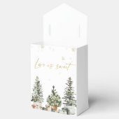 Pine Tree Christmas Wedding Favoriete Box Bedankdoosjes (Geopend)