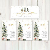 Pine Tree Christmas Wedding Head Table Sign