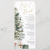 Pine Tree Christmas Wedding Menu (Voorkant)