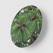 Pine Tree Clock Ronde Klok (Hoek)