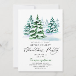Pine Tree Corporate Kerstfeestdag Kaart
