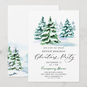 Pine Tree Corporate Kerstfeestdag Kaart