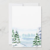 Pine Tree Corporate Kerstfeestdag Kaart (Achterkant)