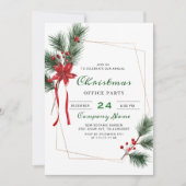 Pine Tree Corporate Kerstfeestdag Kaart (Voorkant)