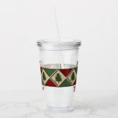 Pine Tree en Harlequin Acryl Tumbler Drinkbeker (Links)