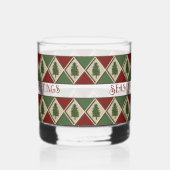 Pine Tree en Harlequin Drinkware Brillen Whisky Glas (Links)
