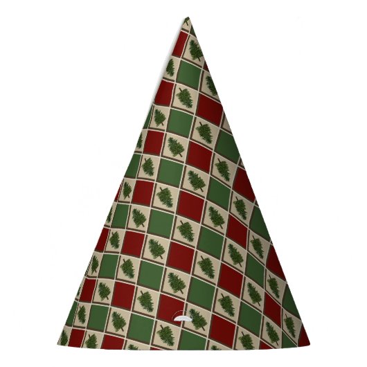 Pine Tree en Harlequin Paper Party Pet Feesthoedjes (Links)
