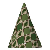 Pine Tree en Harlequin Party Pet Feesthoedjes (Rechts)