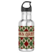 Pine Tree en Harlequin Waterfles (Voorkant)