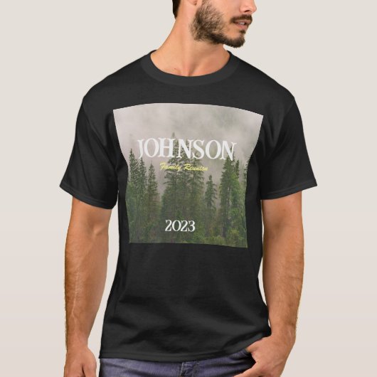 Pine Tree Family Reunion T-shirt - T-shirt aanpass (Voorkant)