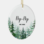 Pine Tree First Kerstmis als grootouder Keramisch Ornament (Rechts)