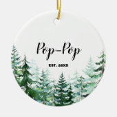 Pine Tree First Kerstmis als grootouder Keramisch Ornament (Voorkant)