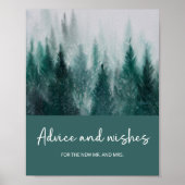 Pine Tree Forest advies en wensen voor Passen getr Poster (Voorkant)