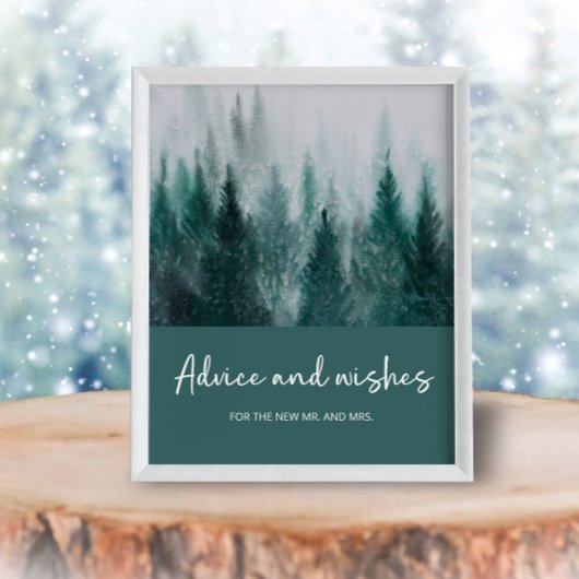 Pine Tree Forest advies en wensen voor Passen getr Poster