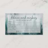 Pine Tree Forest Advies en Wensen Vrijgezellenfees Informatiekaartje (Voorkant)