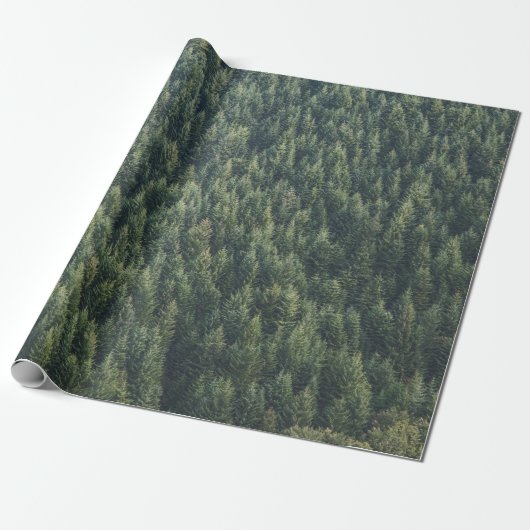PINE TREE FOREST CADEAUPAPIER (Uitgerold)