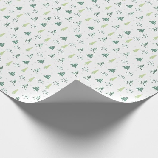 Pine Tree Forest cadeaupapier wikkelpapier (Hoek)
