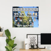 Pine Tree Forest Foto twee familiebomen Poster (Thuiskantoor)