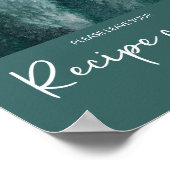 Pine Tree Forest Laat je receptkaart achter Poster (Hoek)