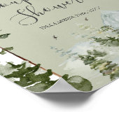 Pine Tree Forest Mountain Couple Shower Welcome Poster (Hoek)