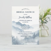 Pine Tree Forest Mountain Winter Vrijgezellenfeest Kaart (Staand voorkant)