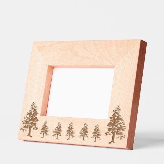 Pine Tree Forest Natuur Foto Gegraveerde Lijstjes (Links)