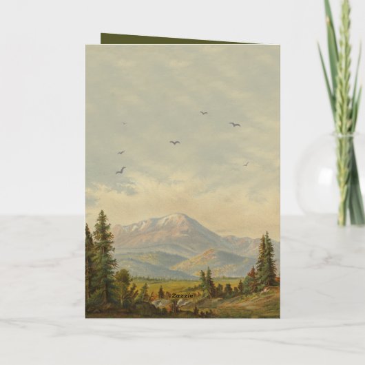 Pine Tree Forest Order of Service Bruiloft Programma (Achterkant)