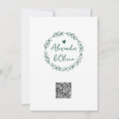 Pine Tree Forest Rustic bruiloft save the date (Achterkant)