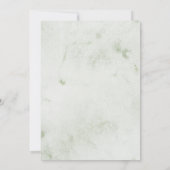 Pine Tree Forest Rustieke thema Waterverf bruiloft Kaart (Achterkant)