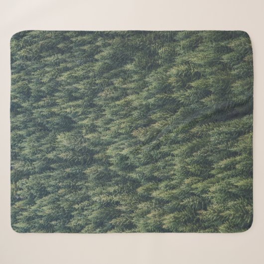 PINE TREE FOREST SHERPA DEKEN (Voorkant (horizontaal))