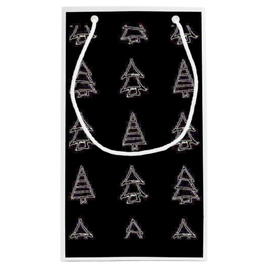 Pine Tree Gift Bag Klein Cadeauzakje (Achterkant)