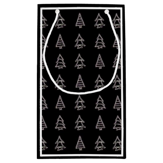 Pine Tree Gift Bag Klein Cadeauzakje (Achterkant)