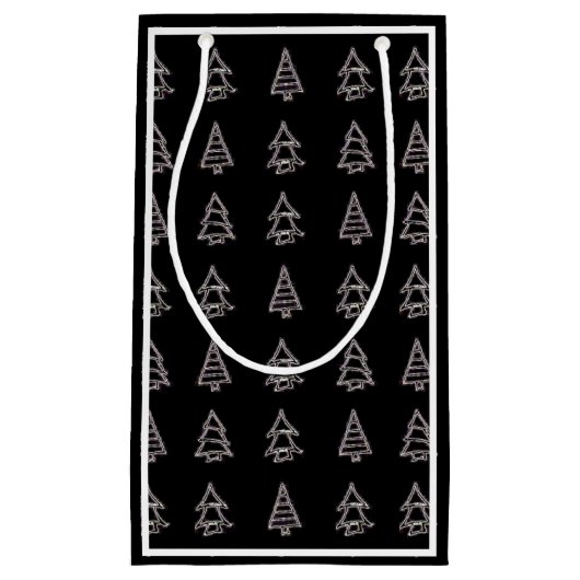 Pine Tree Gift Bag Klein Cadeauzakje (Voorkant)