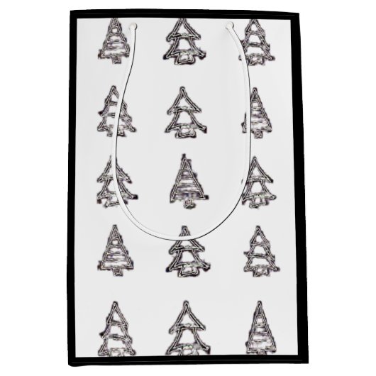 Pine Tree Gift Bag Medium Cadeauzakje (Voorkant)