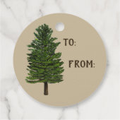 Pine Tree Gift Label (Achterkant)