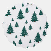 Pine Tree Gift Label Ornament Kaart (Voorkant)